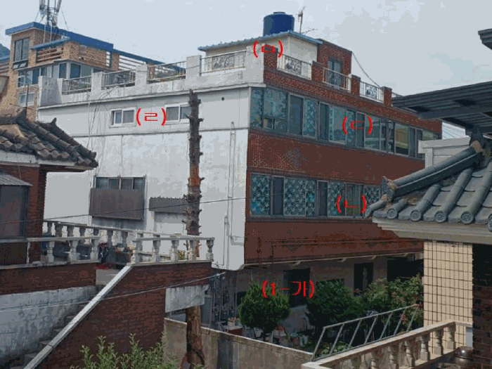 기호 1-가), 제시외건물 ㄴ~ㅁ) - 북동측 인근에서 촬영