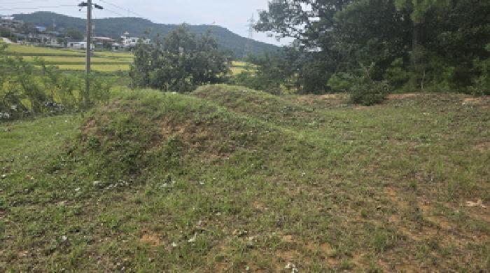 경북 칠곡군 가산면 학상리 산21-3. 임야의 상 묘지의 전경