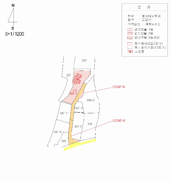 지 적 및 건 물 개 황 도