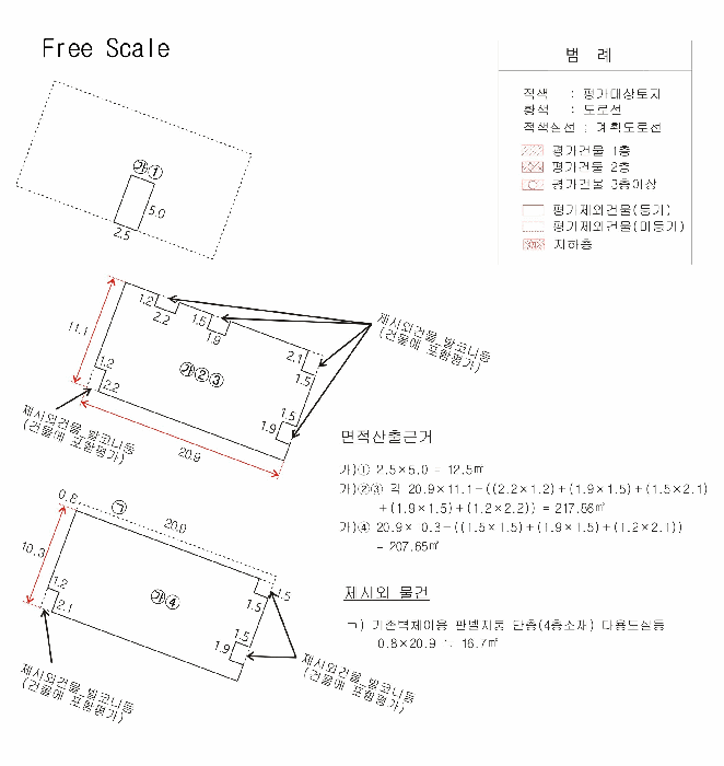 건 물 개 황 도