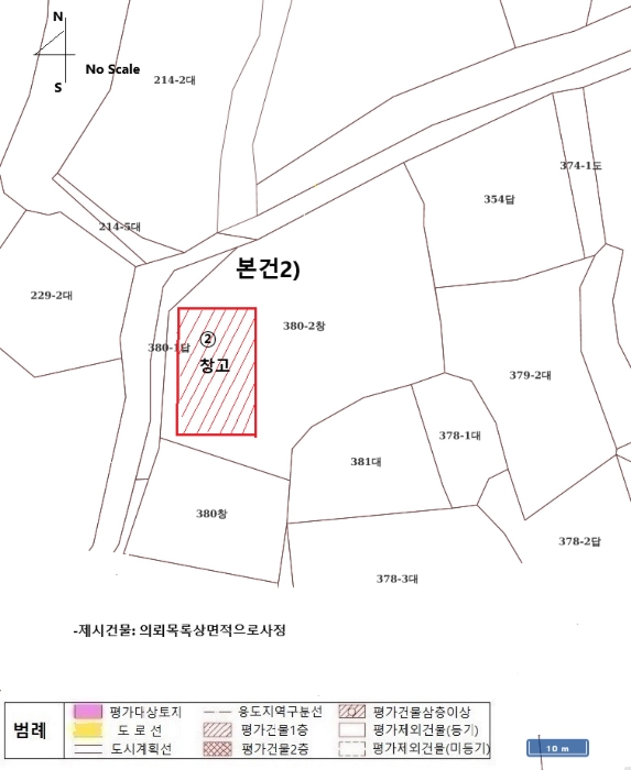 지 적 및 건 물 개 황 도
