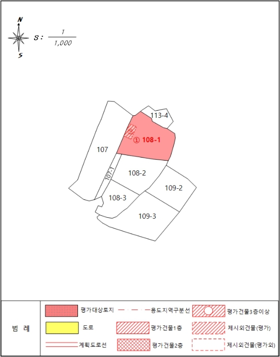 지적 및 건물개황도