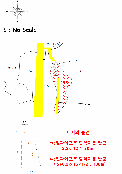 지적 및 건물개황도