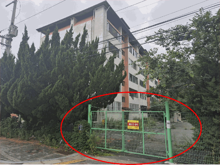 본건 단지 출입 폐쇄