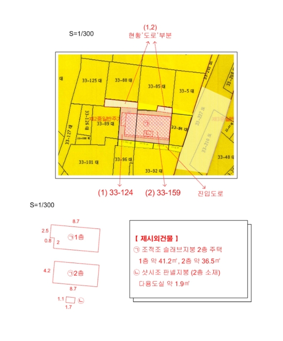 지적및건물개황도