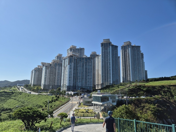 오륙도 에스케이뷰 아파트 단지 전경
