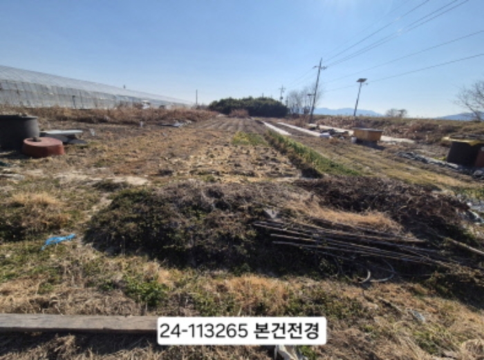 일부 경작중임(파 등)