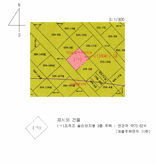 지적도 및 건물개황도