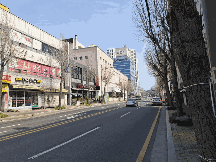 남서측서 본 대상 전경