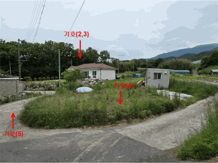 기호(2~5) 및 주위(남동측에서 북서측 방향)