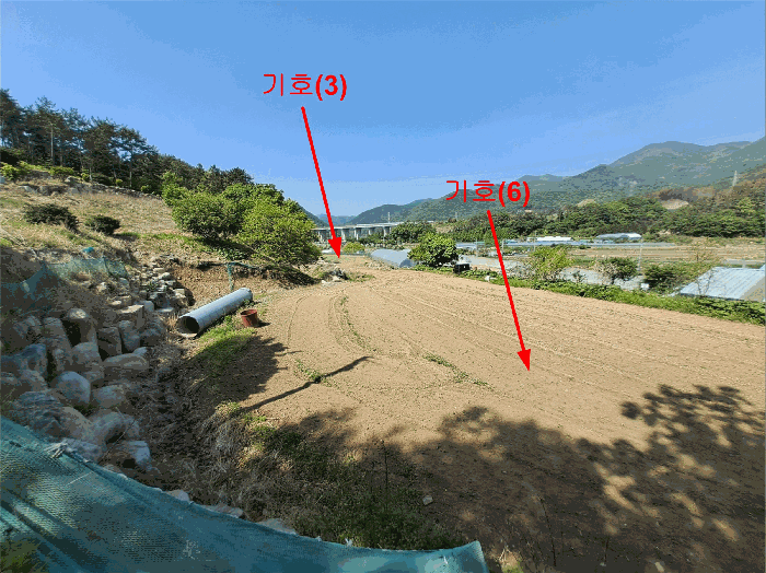 본건 기호(3,6) 토지 전경