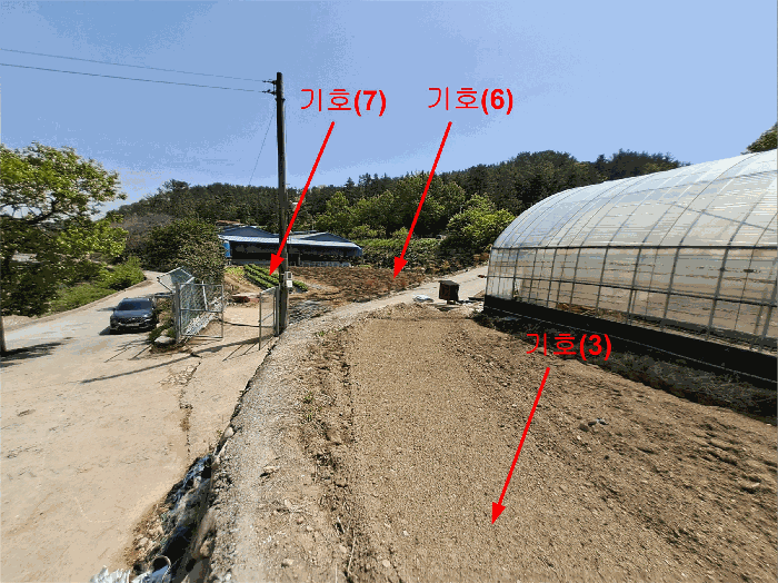 본건 기호(3,6,7) 토지 전경