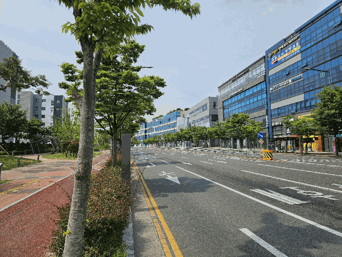 남동측도로주변