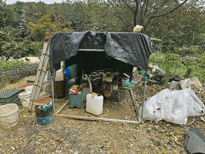 ㄷ: 철파이프 천막 (이동가능한 물건)