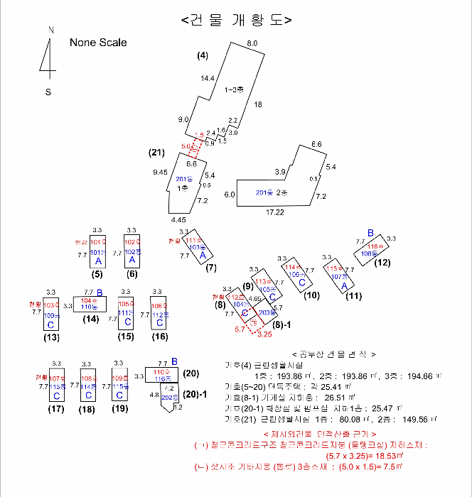 건 물 개 황 도