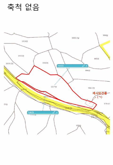 지 적 및 건 물 개 황 도