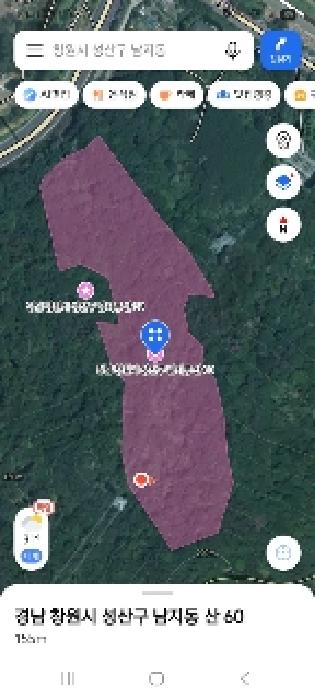 본건 지도 및 위 사진 촬영지점(빨간점) 캡쳐화면