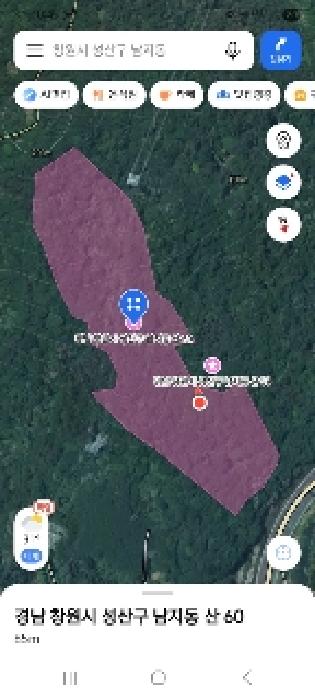 본건 지도 및 위 사진 촬영지점(빨간점) 캡쳐화면