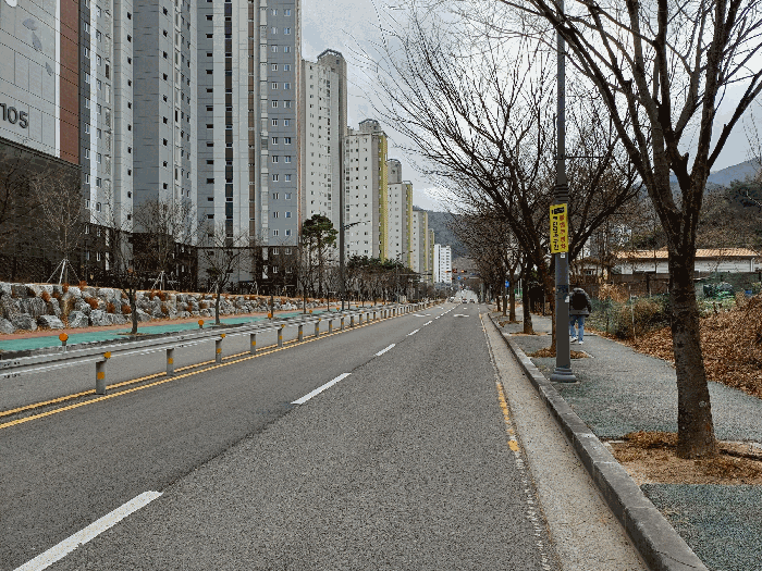 동측 도로 및 주변환경