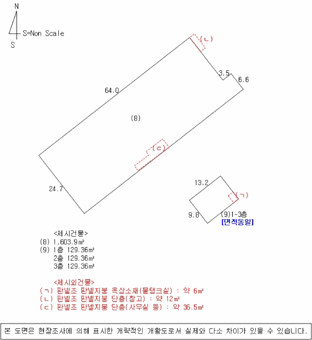 건 물 개 황 도
