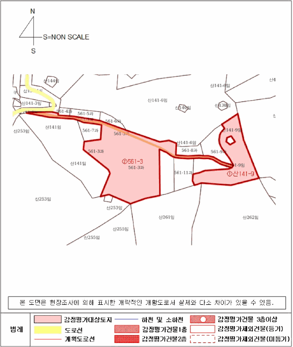 지적 개황도