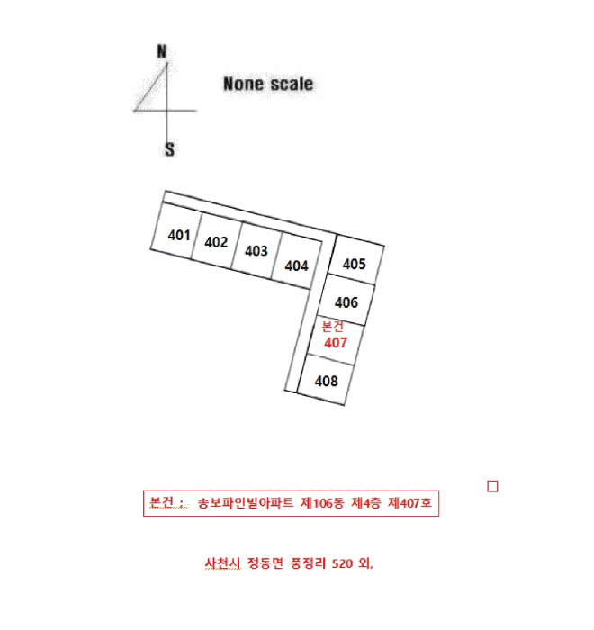 4층 호별배치도