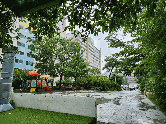 본건이 속한 아파트단지의 전경