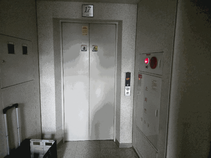 본건 라인 E/V설비와 소화전설비
