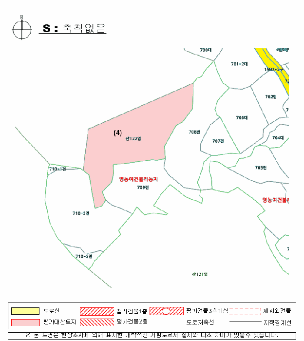 지적 및 건물개황도