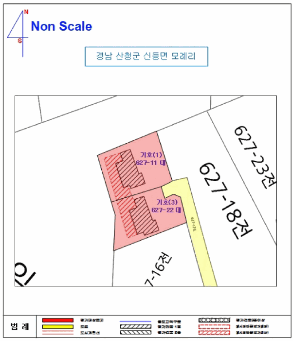 지 적 및 건 물 개 황 도