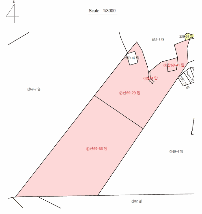 지 적 및 건 물 개 황 도