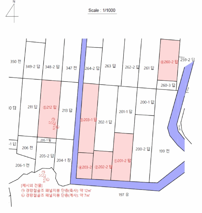 지 적 및 건 물 개 황 도