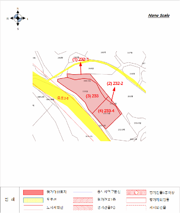 지적 및 건물개황도