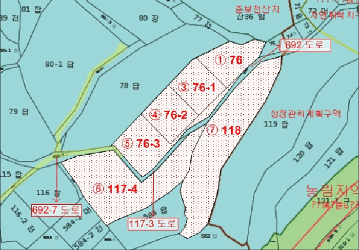 지적도 사진