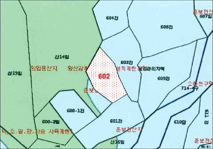 지적도 사진