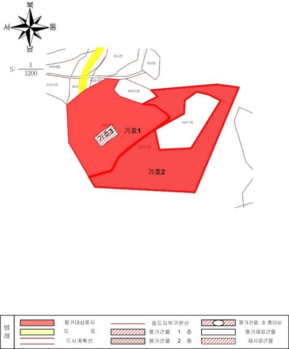 지적 및 건물개황도