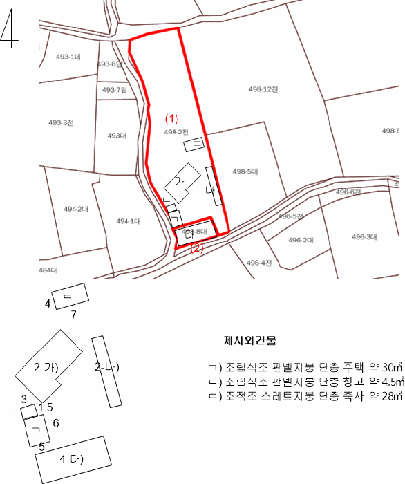 지 적 및 건 물 개 황 도