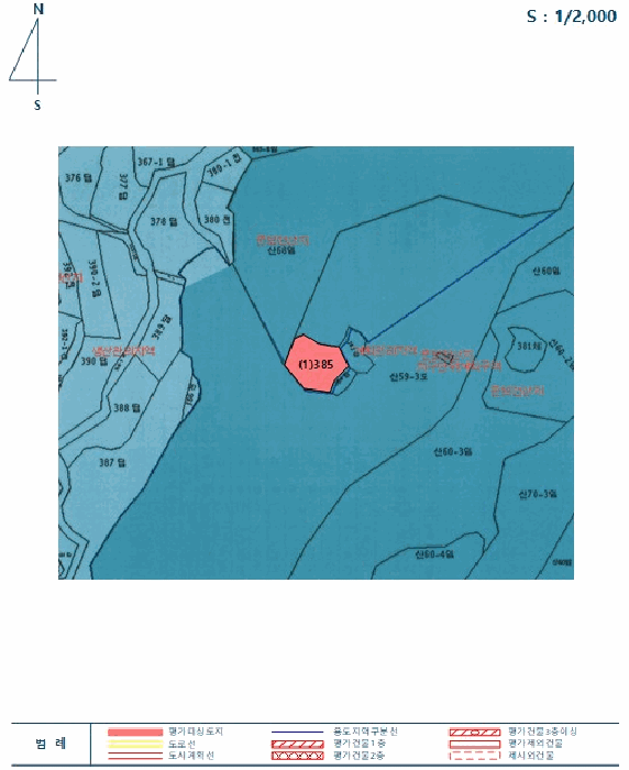 지적 및 건물개황도