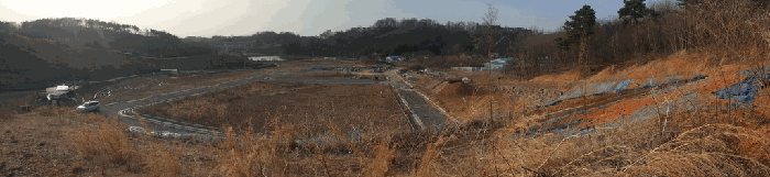 대상 및 주위전경(남동측에서파노라마촬영)