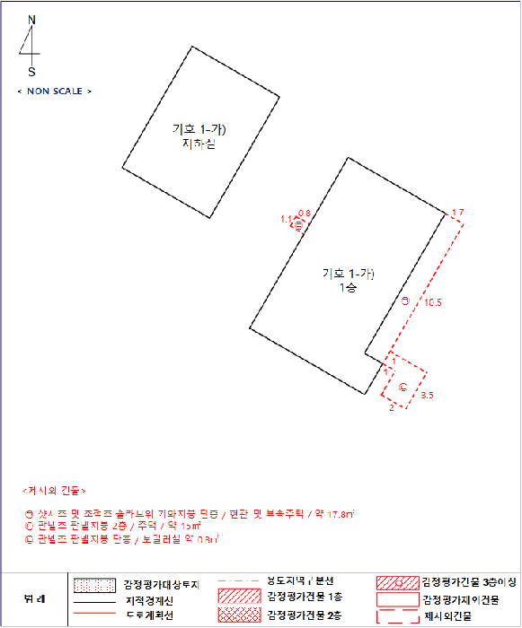 지적 및 건물개황도