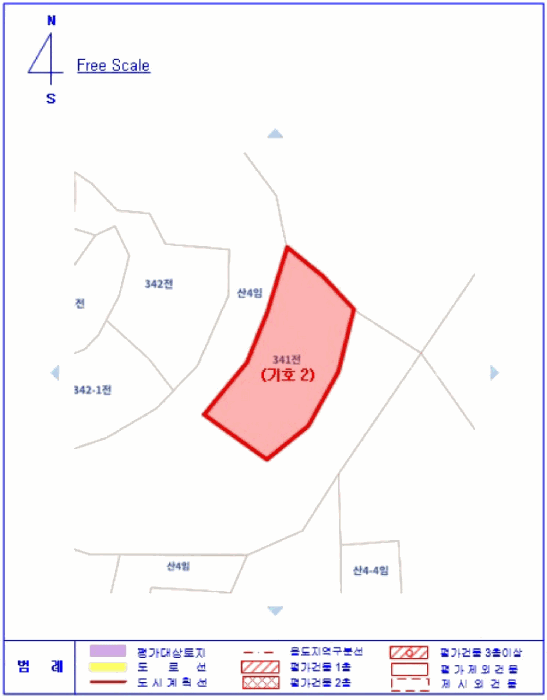 지 번 약 도(기호 2)