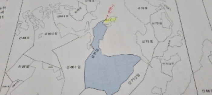 장수 계북 임평 산77,산77-1 지적도면 사진