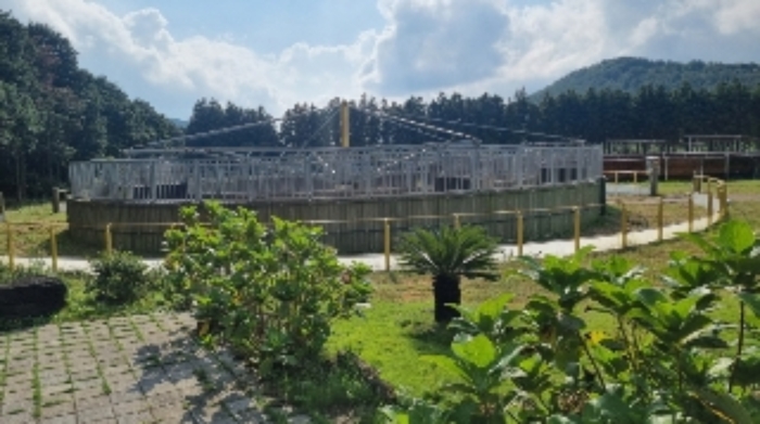 소재지2(송당리 2463) 지상에 소재한 철구조물