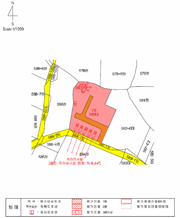 지 적 및 건 물 개 황 도