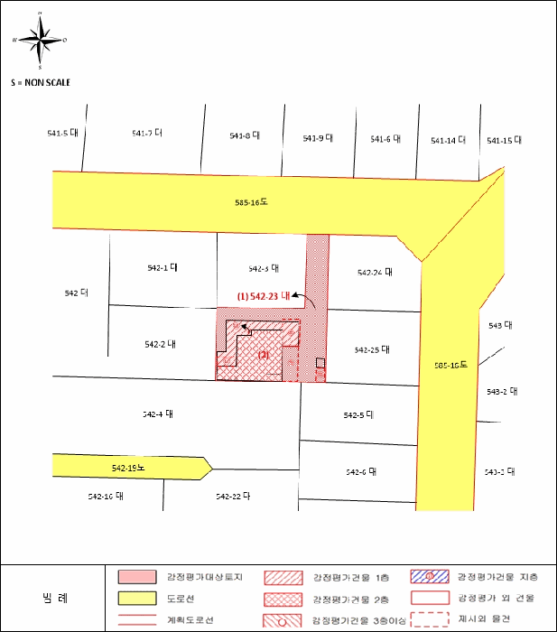 지적 및 건물개황도