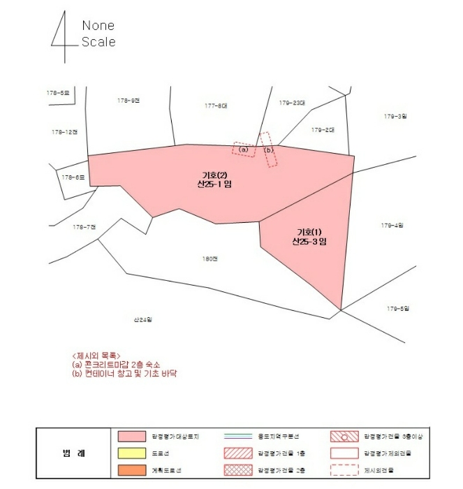 지적도 및 건물개황도