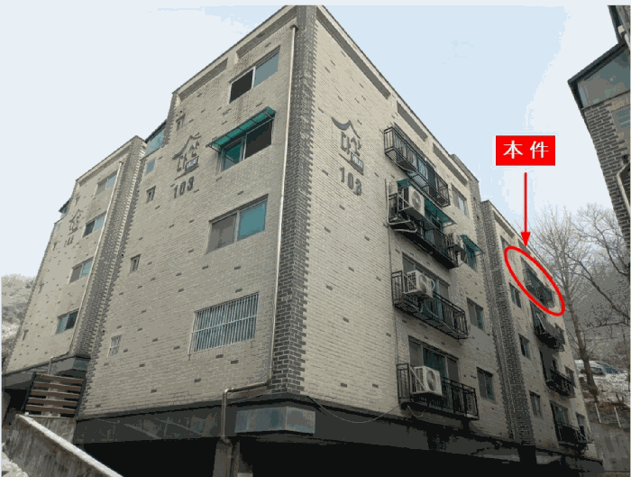 본건(남서->북동)