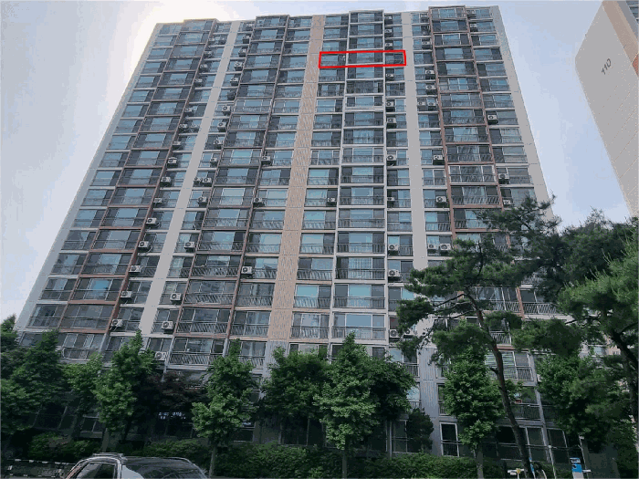 대상물건 107동 남동측 전경